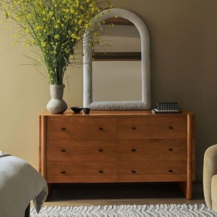 Wooden 6-Drawer Dresser