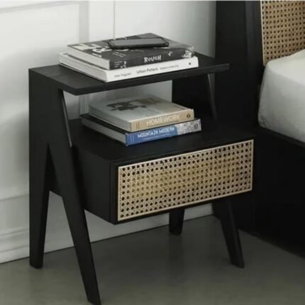 Rattan Cane Nightstand
