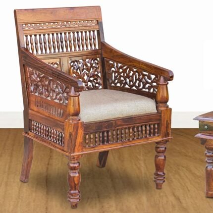 Pure Sheesham Wood Antique Look Seating Chair