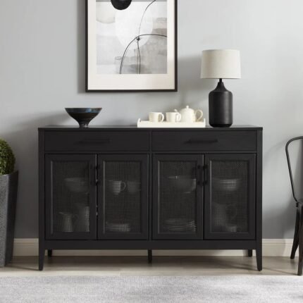 Black Finish Wooden Sideboard