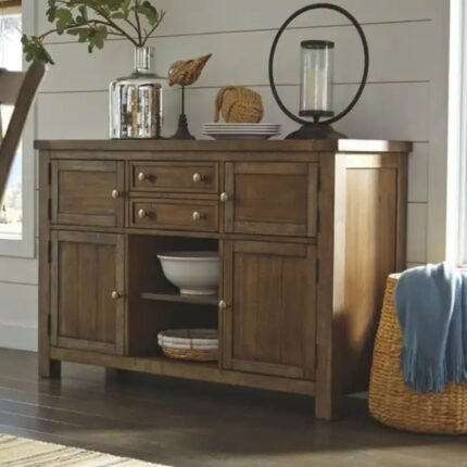 Wooden Sideboard - Grey Finish