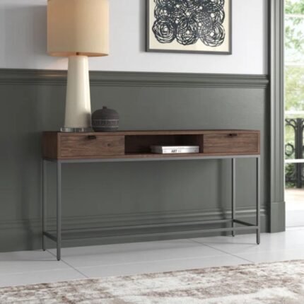 Natural Wood Console Table