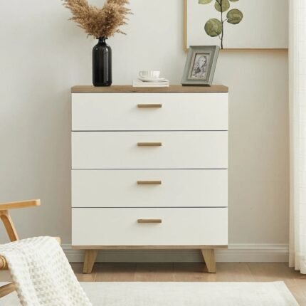 Solid Wood 4-Drawer Cabinet